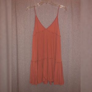 Orange Ruffle Dress